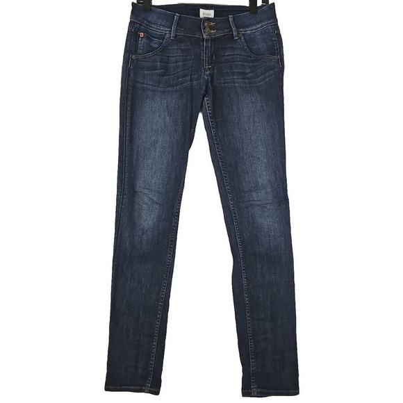Hudson ~Woman Size 26~Blue Denim Collin Skinny Jeans Flap Pockets. - Picture 7 of 12